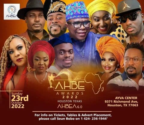 AHBEAwards to Honour Sola Fosudo, Ambrose Somide, Other Nigerian Entertainers in Texas Oct 23